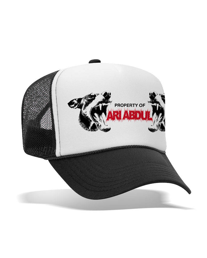 Doberman Trucker Hat (White)
