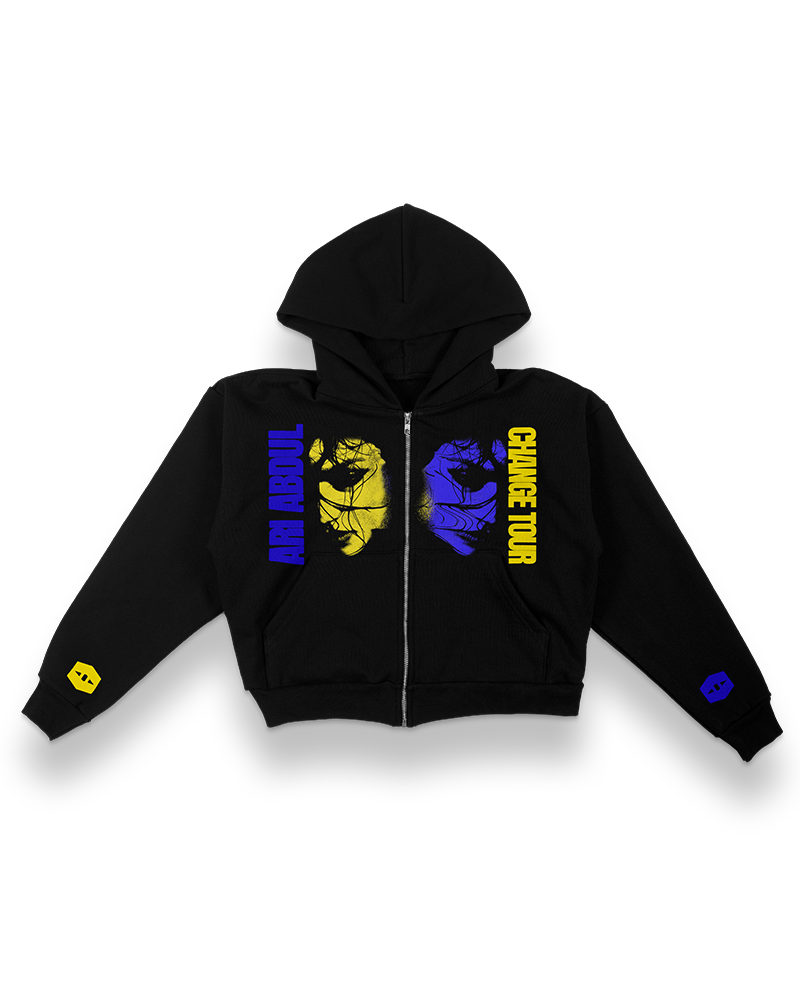 Change Tour Zip Hoodie (Black) [Small & 2XL Only]